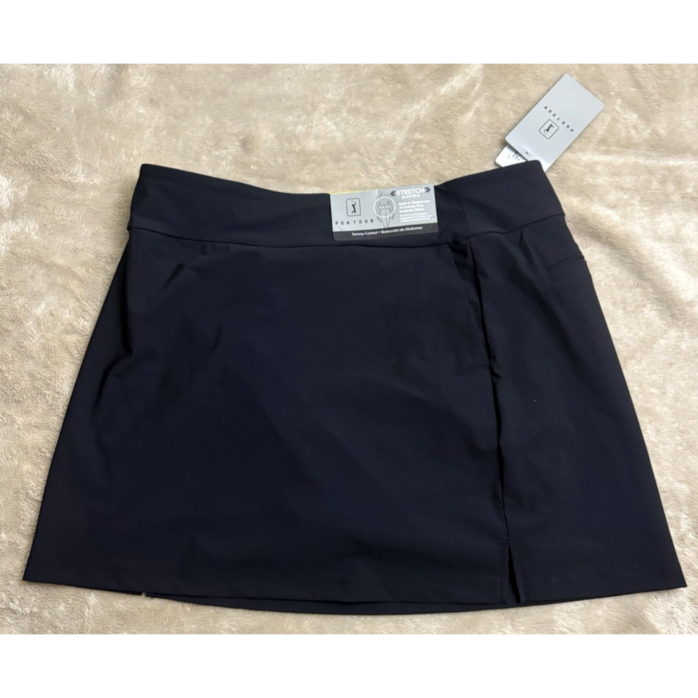 PGA Tour Black Athletic Skort